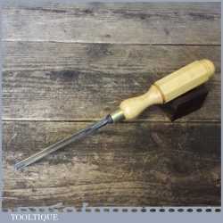 Vintage S J Addis 1/4” Woodcarving V Parting Chisel - Sharpened Honed