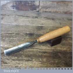 Vintage W Marples & Sons 7/8” Straight Wood Carving Chisel - Sharpened Honed