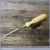 Vintage W Marples 1/4” Straight Woodcarving Gouge Chisel - Sharpened Honed