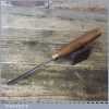 Vintage S J Addis 1/4” Curved Woodcarving V Parting Chisel - Sharpened Honed