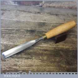 Vintage Stormont 15/16” Straight Wood Carving Incannel Gouge Chisel - Sharpened