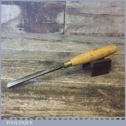 Vintage W Marples & Sons 3/8” Wood Carving V Parting Chisel