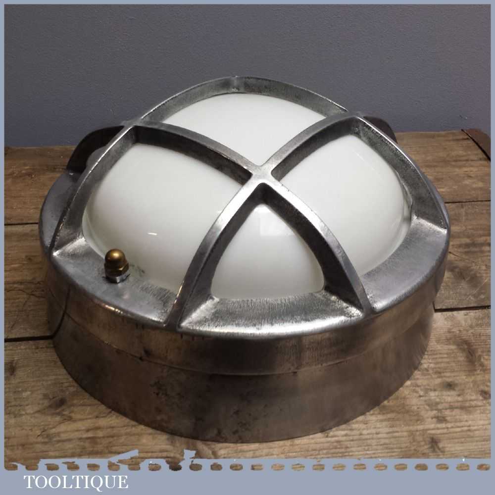 Vintage 12″ Aluminium Industrial Bulk head Light