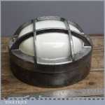 Vintage 12 Aluminium Industrial Bulk head Light - Old Ship Porthole Style Lamp