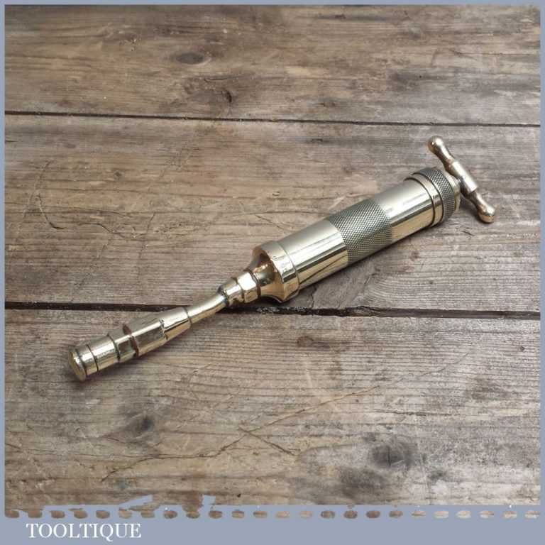 Vintage Autoram Brass Grease Gun - Old Mechanics Tool