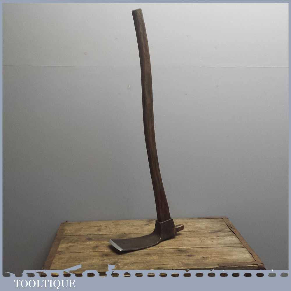 Vintage Blacksmith Forged Steel Adze – Superb Old Carpenters Tool