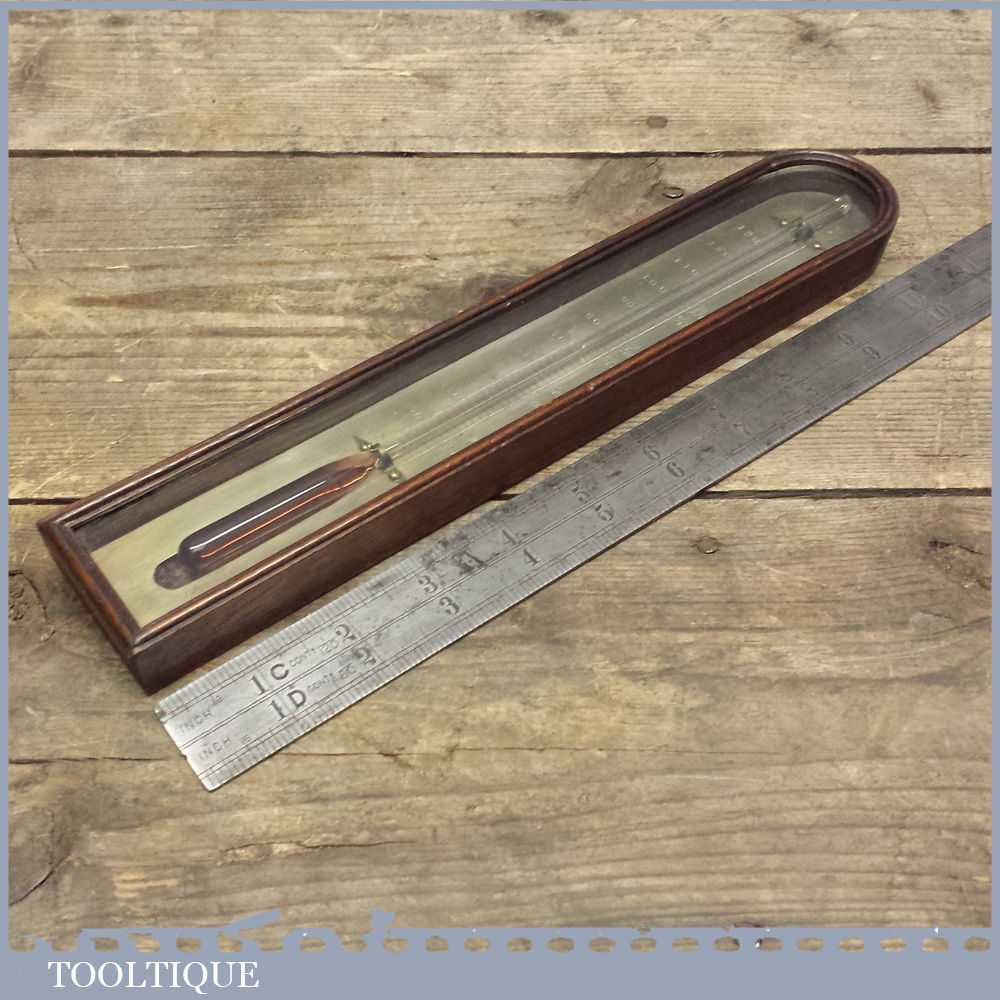 Vintage Cased Wall Mount Thermometer – Probably – 1900 – 1930’s