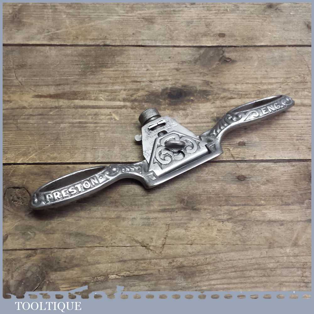 Vintage Preston Convex Bottom Spokeshave – Collectable Old Tool