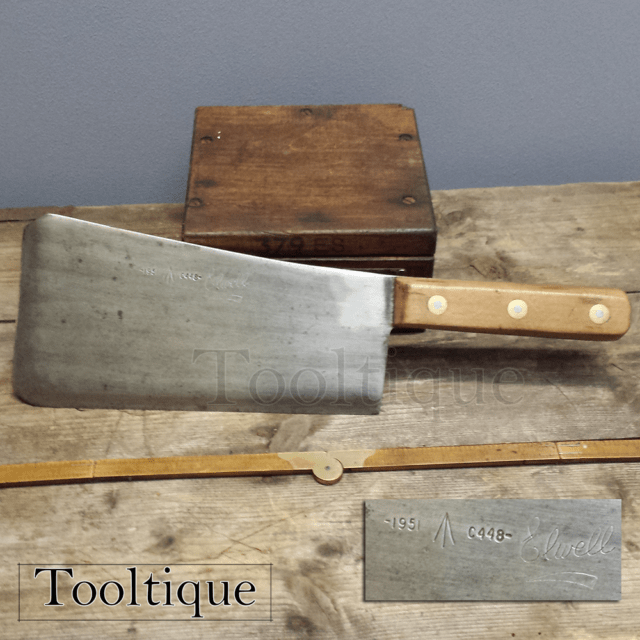Vintage Butchers Meat Cleaver By Elwell Kitchenalia Tooltique