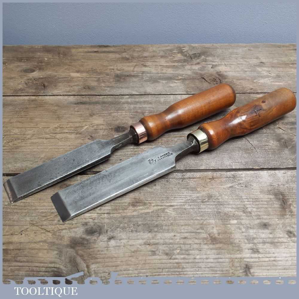 2 Good Quality Vintage Firmer Chisels  by I H Sorby and Mathieson