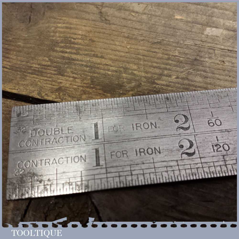 Vintage Rabone & Sons 12" Steel Expansion Ruler No: 19