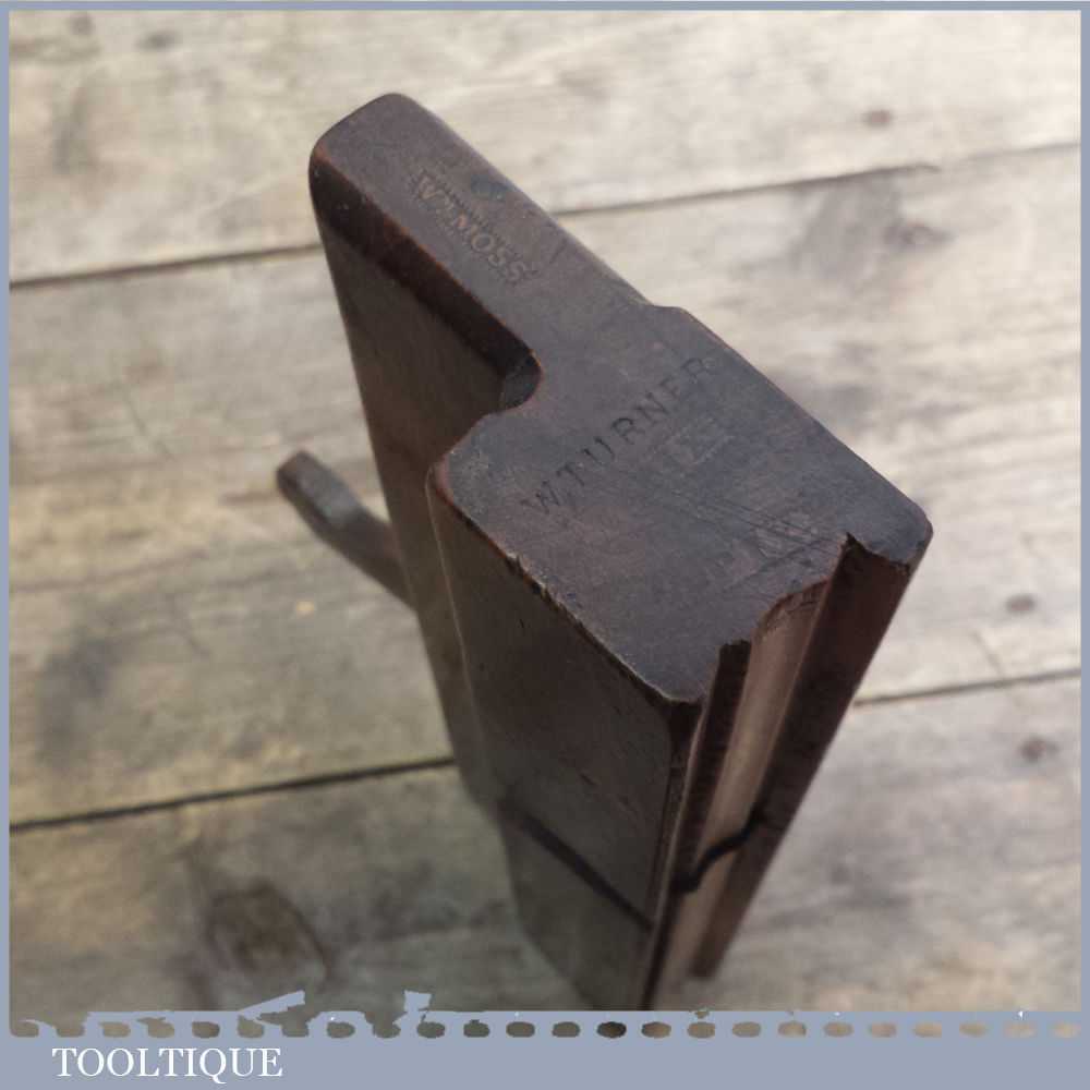 Antique William Moss 18th C Moulding Plane - 5/8" Sash Ovolo