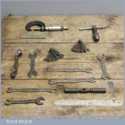 Job Lot Engineering Tools - Inc Moore & Wright Micrometer & Terry Spanners