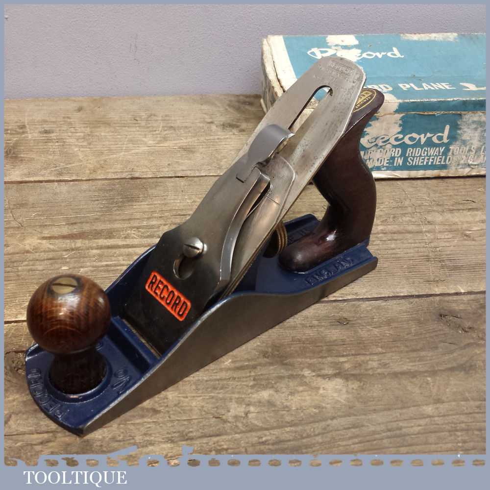 Vintage Lightly Used Boxed Record No: 04 Smoothing Plane