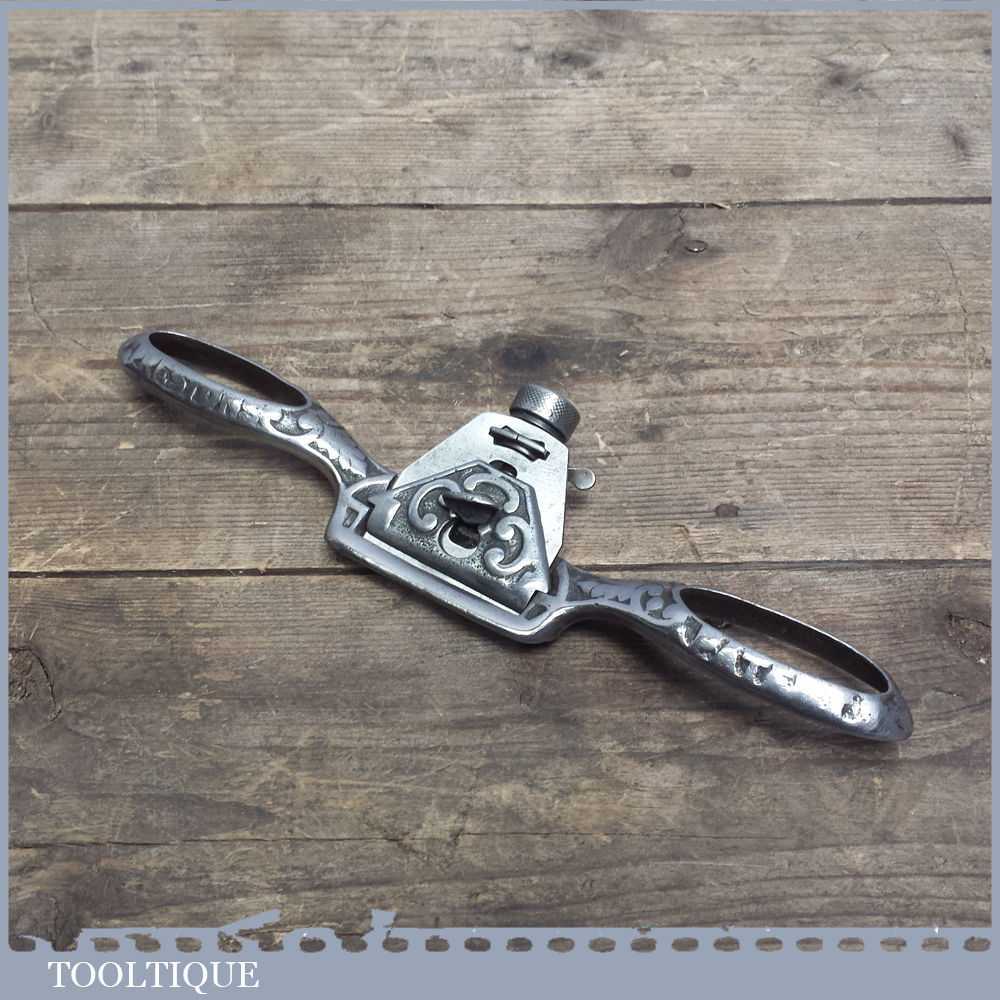 Vintage Ornate Edward Preston Spokeshave with Flat Sole