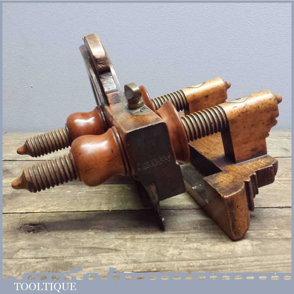Good John Cockbain Boxwood & Beech Screw Stem Plough Plane