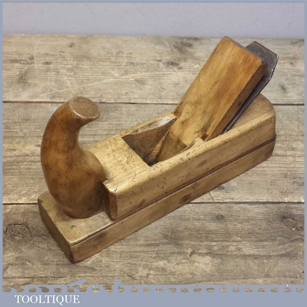 Vintage Ulmia or Baldalf Type of Wood Smoothing Plane Marked 1867